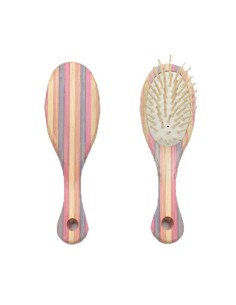 Bifull Cepillo Striped Bamboo Mini Ovalado__01