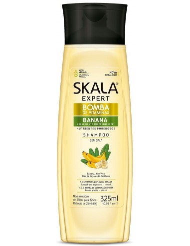 Skala Shampoo Bomba de Vitaminas com Banana