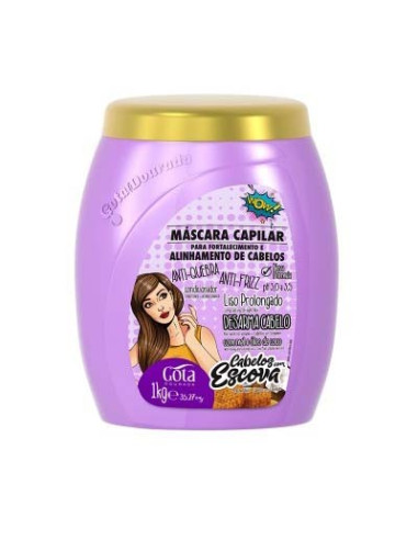 Gota Dourada Com Escova Mascara
