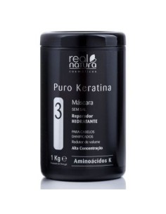 Real Natura Máscara Sem Sal Puro Keratina