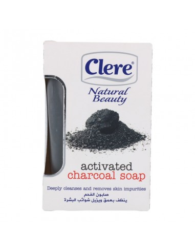 Clere Natural Beauty Activated Charcoal Soap