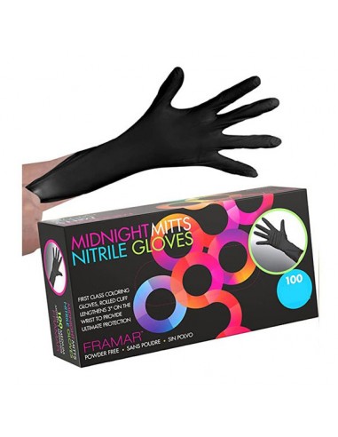 Framar Midnight Mitts Nitrile Gloves 100 Small
