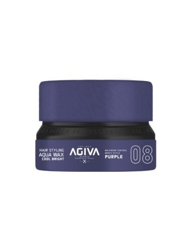 Agiva Hair Wax 08 PURPLE Aqua Wax Cool Bright 155ml
