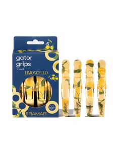 Framar Gator Grips Clips Limoncello - Pinzas con Agarre Superior