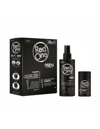Red One Fiber Fixation Spray Black
