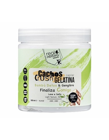 Real Natura Cachos Crush Gelatina | Definición Rizos Detox & Jengibre
