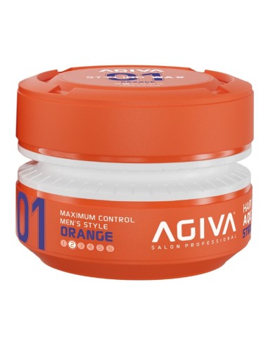 Agiva Hair Wax 01 ORANGE Aqua Wax Strong