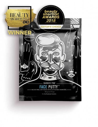 Barber Pro Face Putty Peel-Off Mask With Activated Charcoal