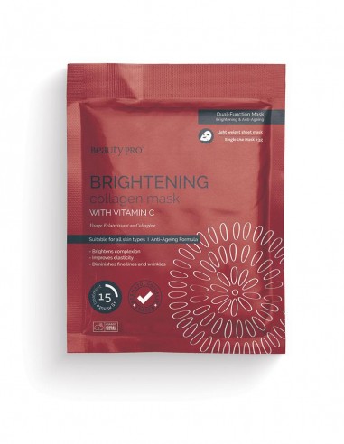 Beauty Pro Brightening Collagen Sheet Mask With Vitamin C
