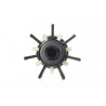 Kent.Salon KS16 Row Nylon Black Bristle Radial 54mm